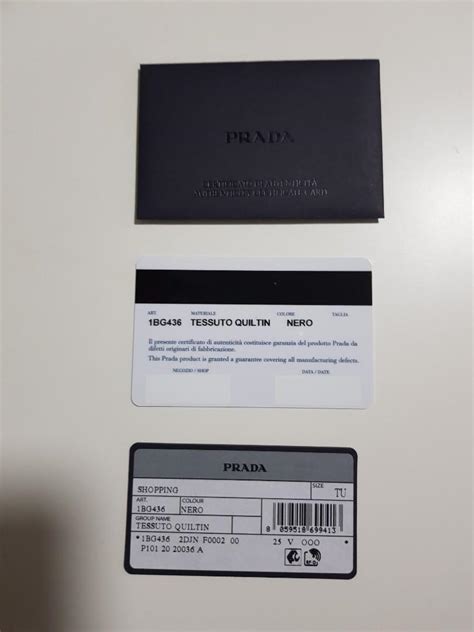 prada certificate of authenticity card|is my prada bag real.